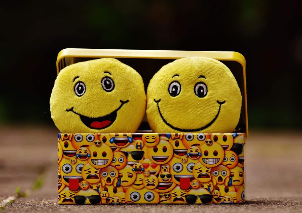 Plush happy faces