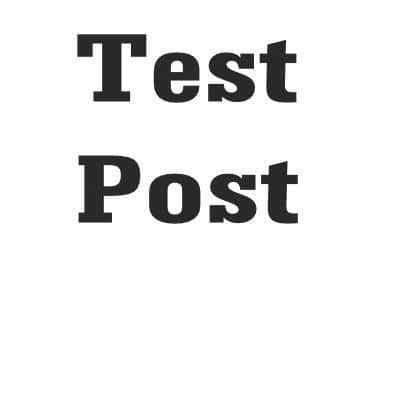 test post