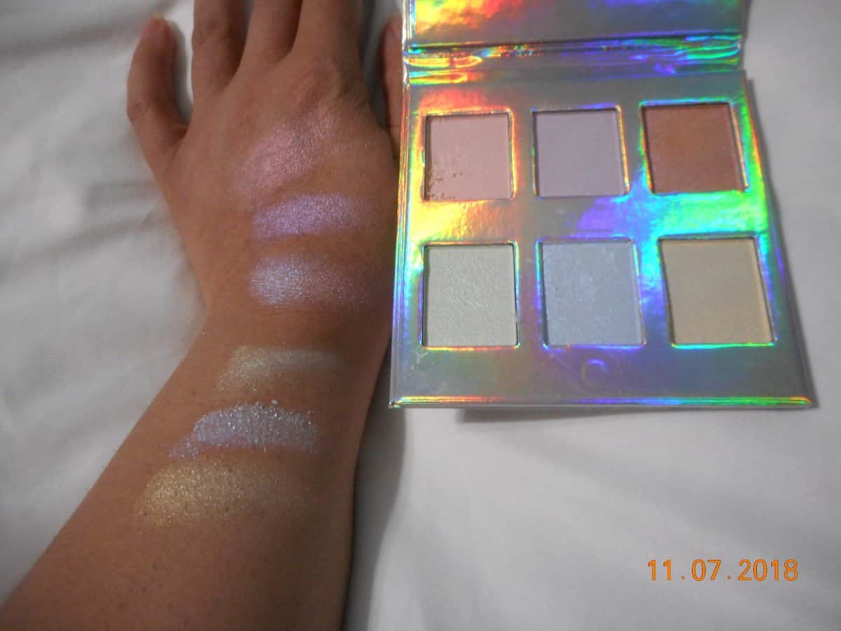 naked cosmetics highlighter swatches