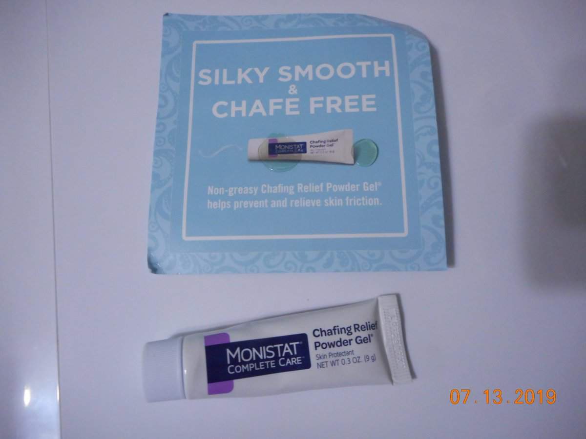 Monistat chafing powder gel sample