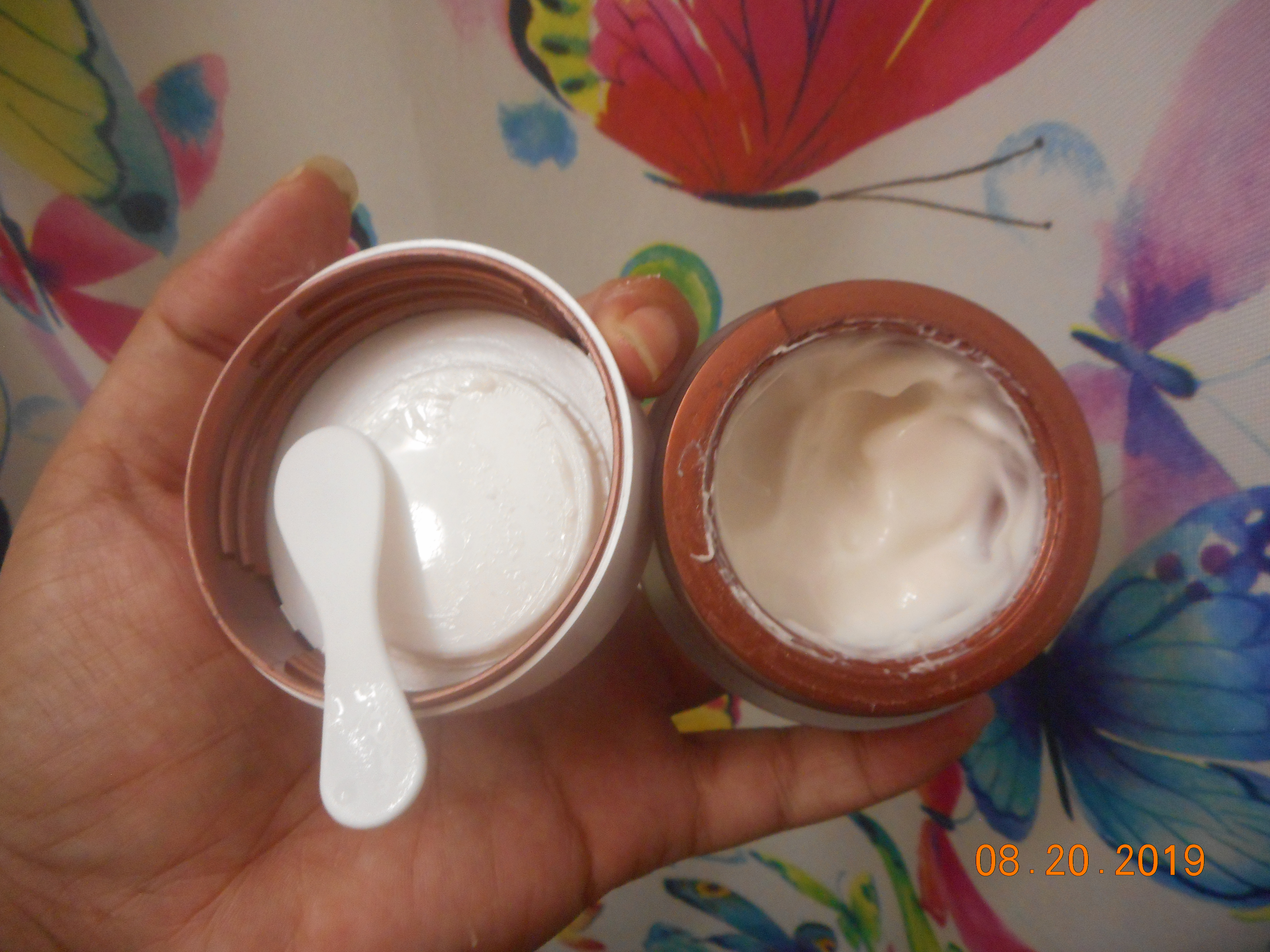 Firming and Radiance  face cream with spatula fac