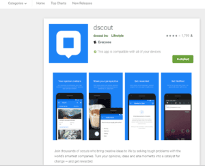 dscout screenshot google play store