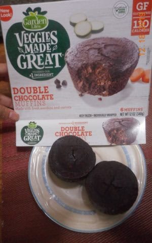 veggies made great double chocolate muffins