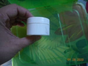 small plastic jar solid