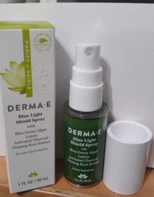 Derma-E Blue light shield spray with box unncapped