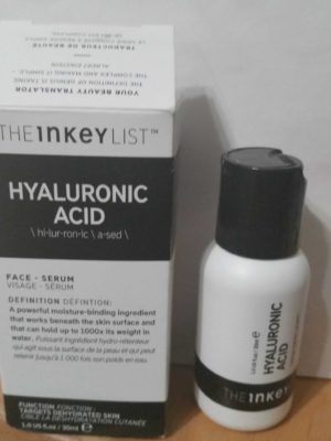 The INKEY List Hyaluronic Acid box with bottle