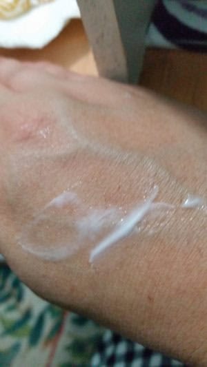 Derma E jasmine & vanilla lotion on my hand