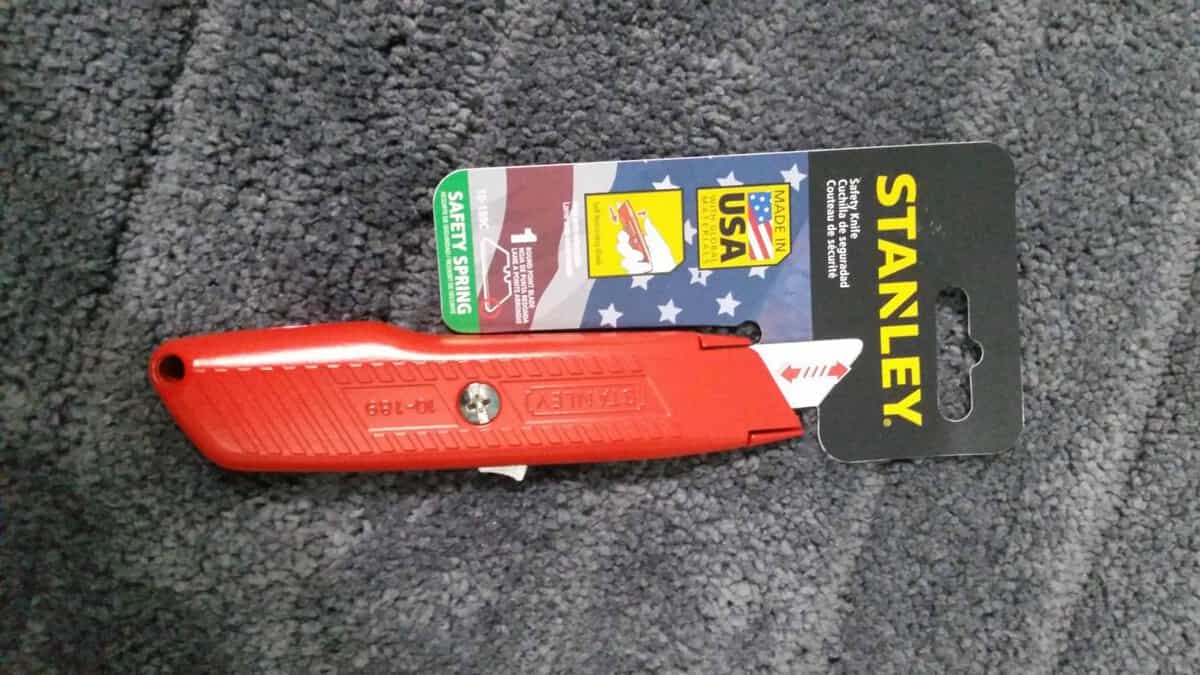 Stanley utility knife orange