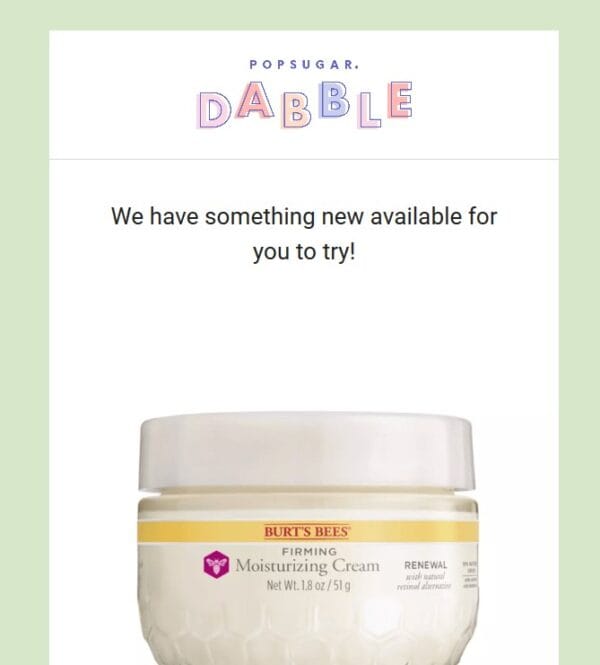 example of possible Popsugar samples