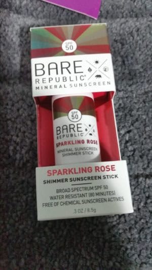 Bare Republic Mineral Shimmer Rose Gold Sunscreen Stick - SPF 50