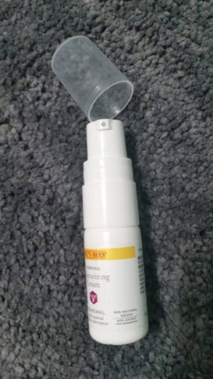 Burt's Bees Renewal Firming Moisturizing Cream. sample pump top