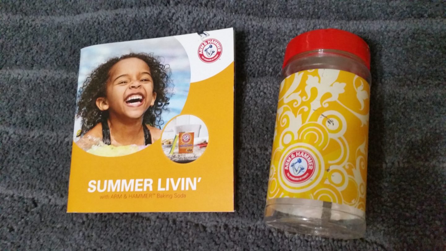 Arm and Hammer shaker with summer booklet