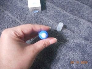 Ultra Hydrating Alkaline Water Eye Gel tube showing roller top view