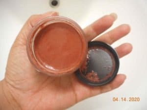 The Original Cinnamon Face Scrub Jar open