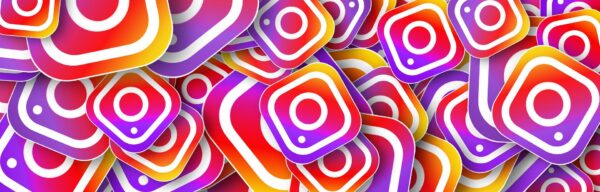 Instagram camera logo banner