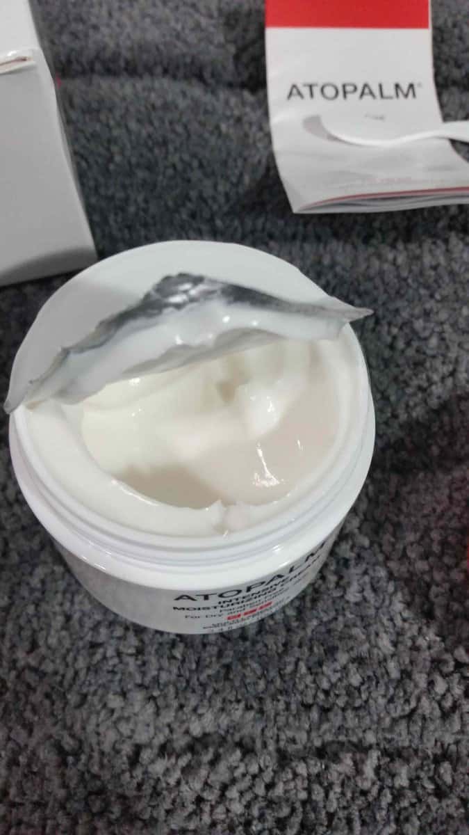 Atopalm Intensive Moisturizing Cream jar open