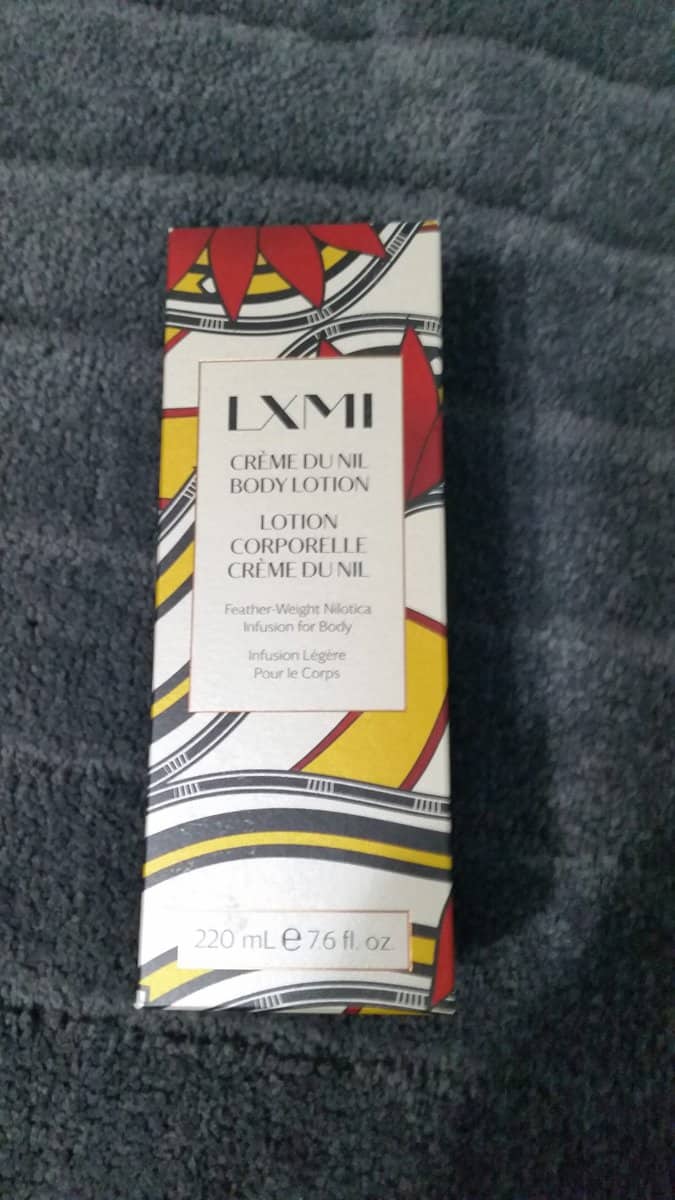 LXMI CRÈME DU NIL BODY LOTION box