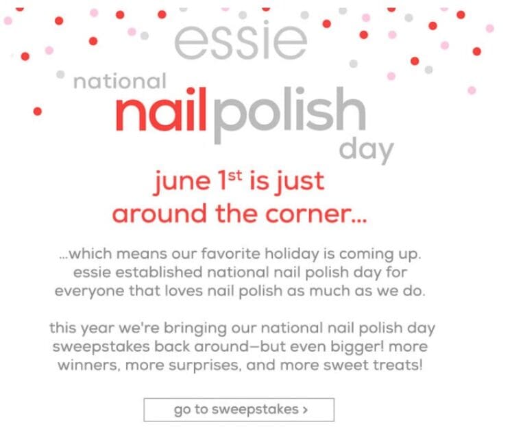 essie nail polish giveaway