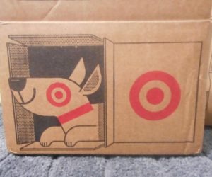 Target box target logo with dog logo