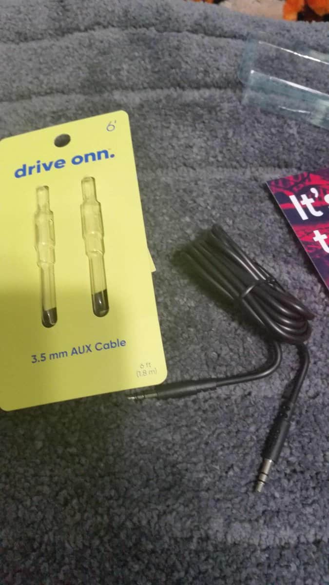 ONN aux cable out of package