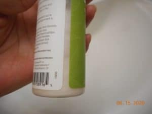 Derma-E Skin De-stress calming CBD Cleanser Side view of the container