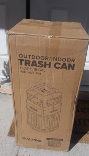 Alpine trash can box