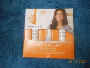 Derma-e Anti-Acne Set box with products.