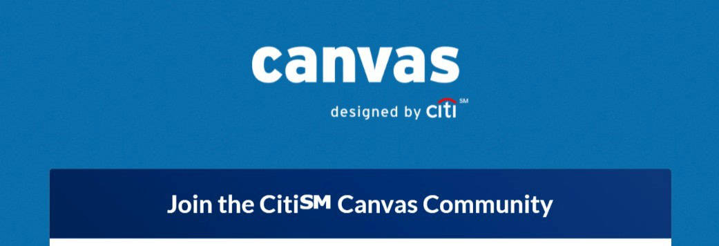 Canvas community header from Citi.