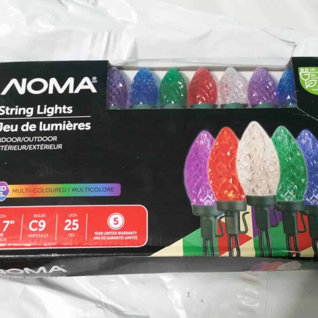 NOMA C9 LED Christmas Lights box.