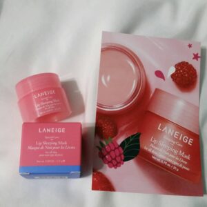 LANEIGE Lip Sleeping Mask ,Berry, Lip Treatment sample with note card.