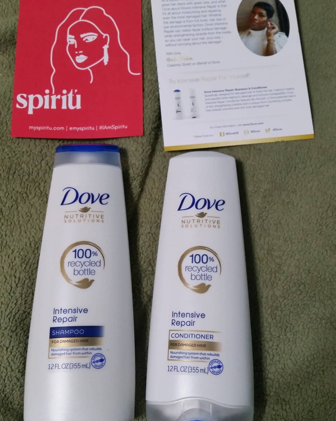 dove haircare with Spiritu vip card.