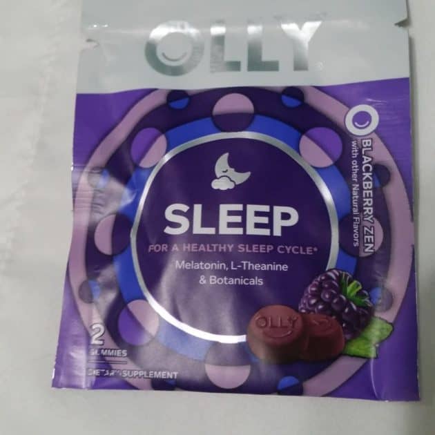 Olly sleep gummies packet.