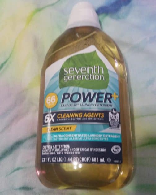 Seventh Generation Easy Dose Laundry Detergent. Clean scent.