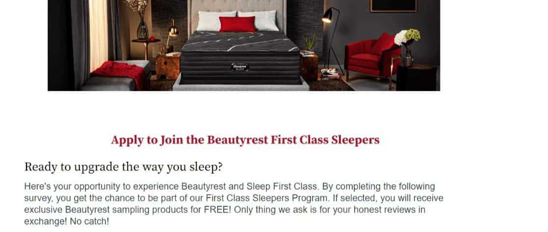 Beauty rest first class sleepers header image.