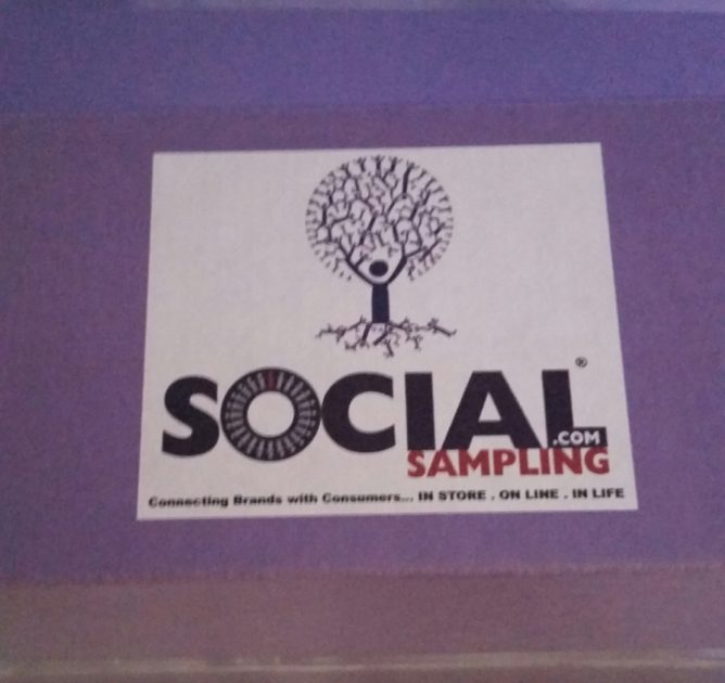 social sampling logo/sticker.