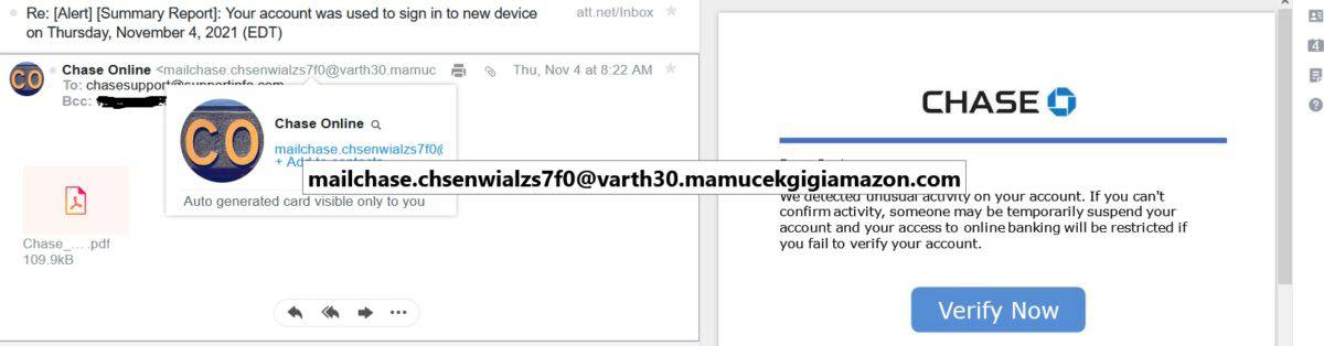 chase email scam sender address.