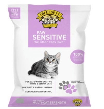 DR. ELSEY'S Paw Sensitive paws litter bag crop. image source chewy.com product page.