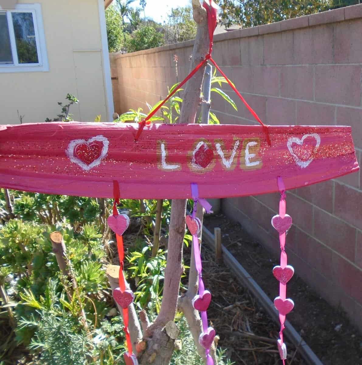 Finished Love sign in natural light2.