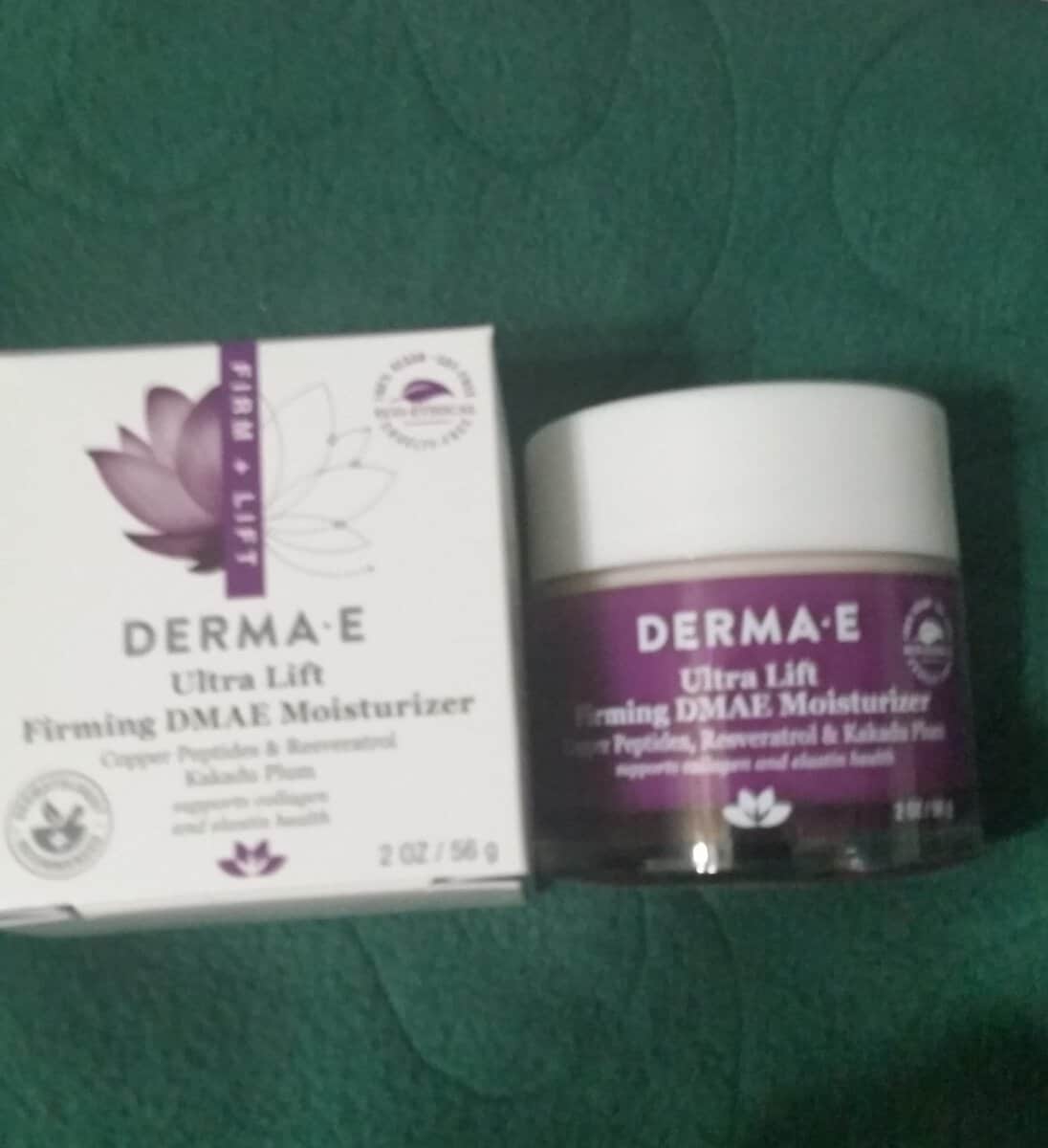 Ultra Lift Firming DMAE Moisturizer jar with box.