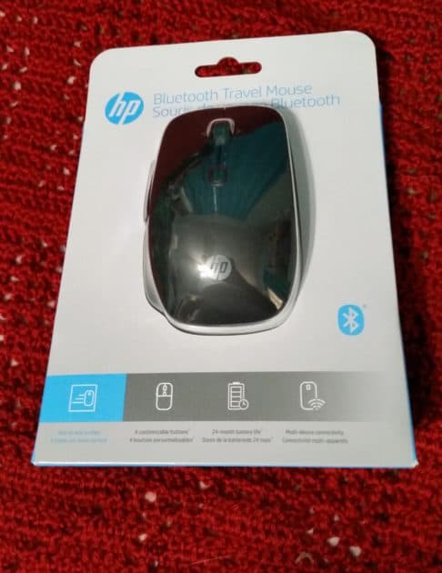 HP Bluetooth Travel Mouse model :6SP30UT#ABA in original packaging.