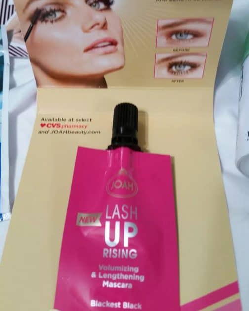 Joah Las up rising mascara sample.