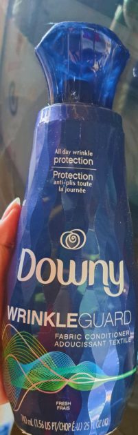 Downy Wrinkle guard bottle.