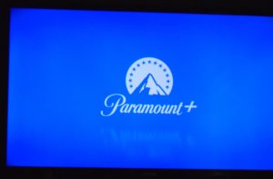 Paramount plus (+) app opening on tv.