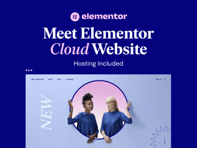 Meet elementor cloud websites banner ad.