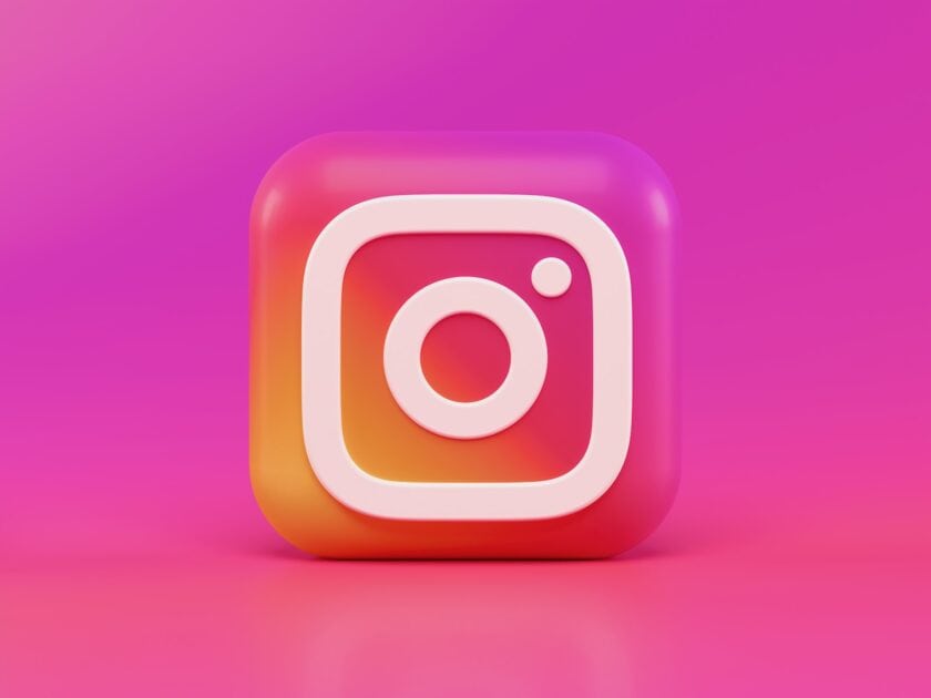 pink and white square illustration Instagram icon photo from unplash.