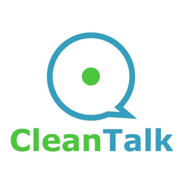 Clean talk logo. source https://www.freelogovectors.net/