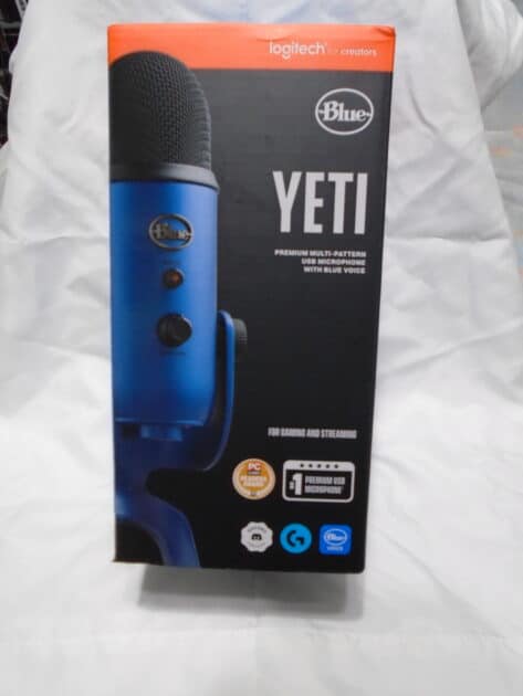 Blue Yeti mic box.