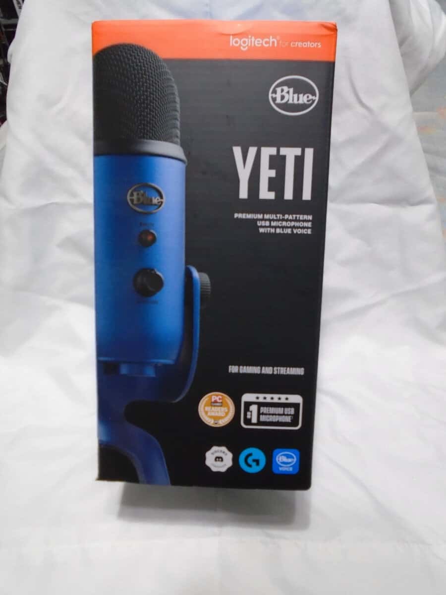 Blue Yeti mic box.