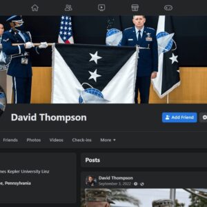 David Thompson facebook profile page.