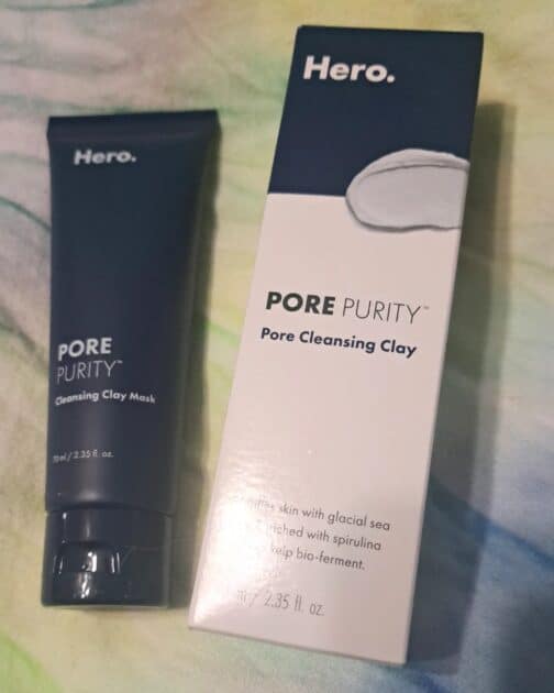 Hero cosmetics Pore purity pure cleansing clay box with tube.